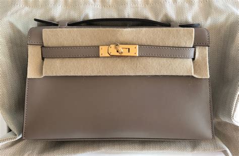 hermes kelly pochette bag in swift